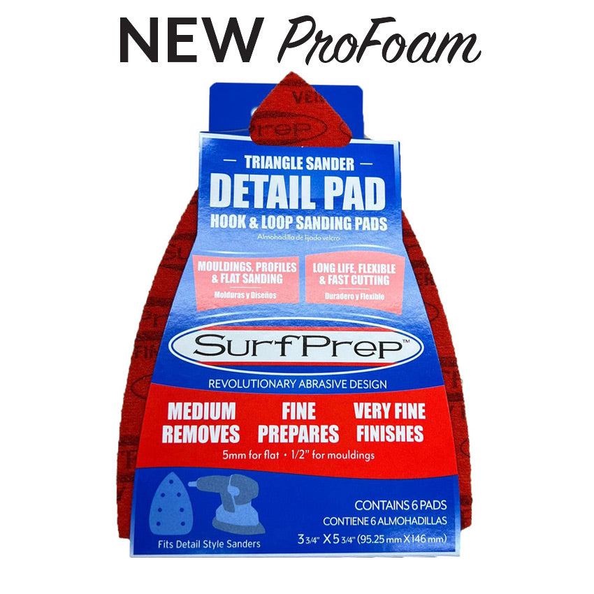 SurfPrep ProFoam Detail Triangle Sanding Pads