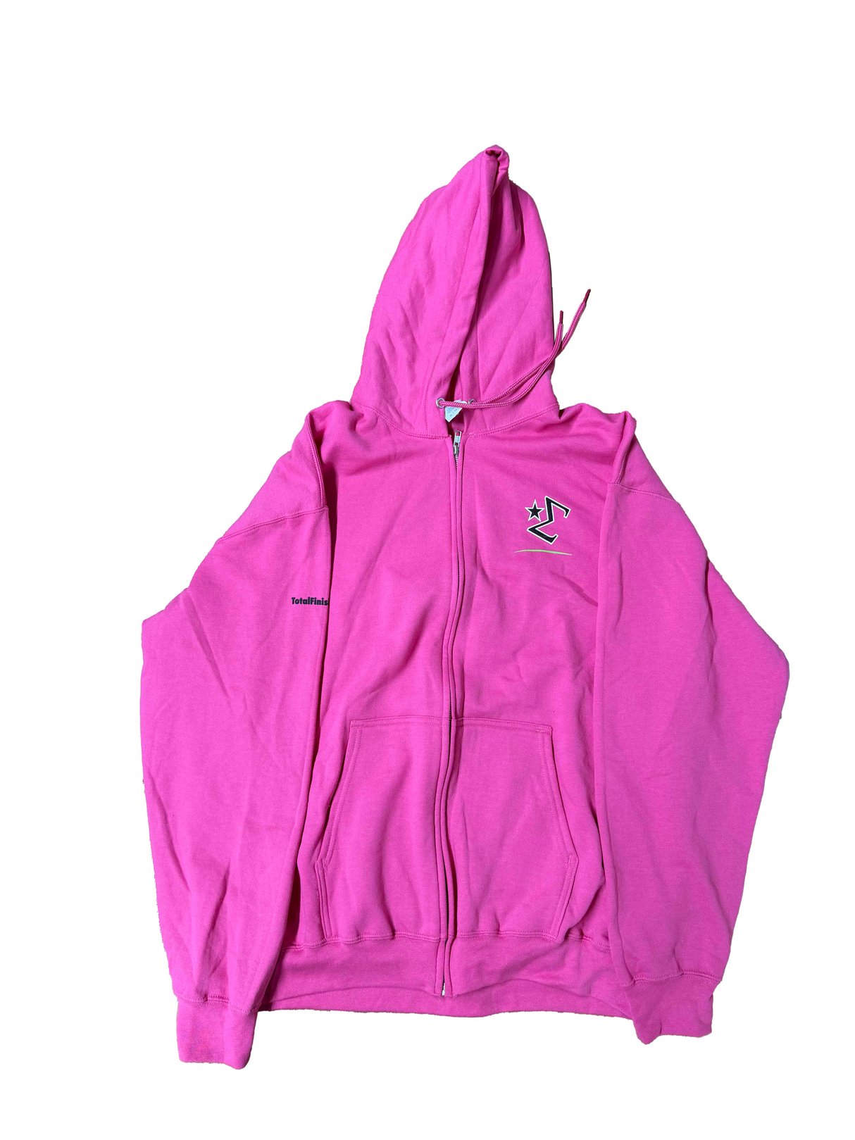 Total Finishing Dark Pink Zip-Up Hoodie