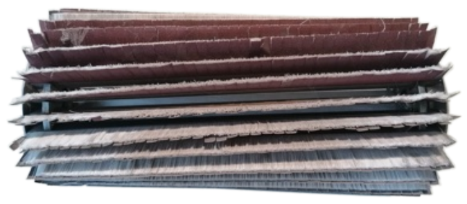 Sarmax Set Of 4 Brushes For Denibbing With Abrasive Inserts (Different Grains); Cheyenne Model SP4-400