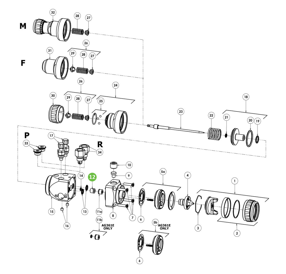 DeVilbiss SPA-157-K Packing Spacer