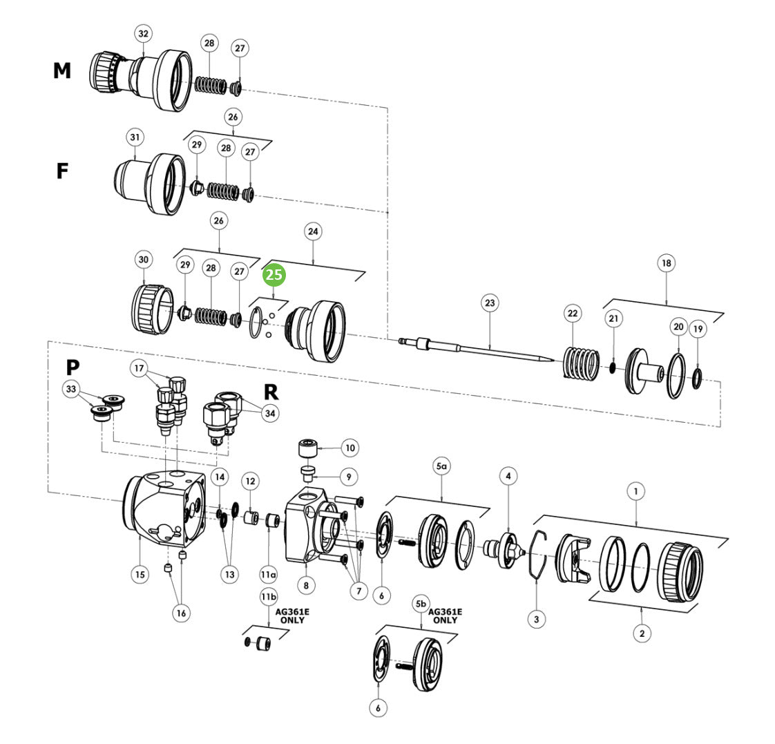 DeVilbiss SPA-KK-1 Ring & Ball Kit