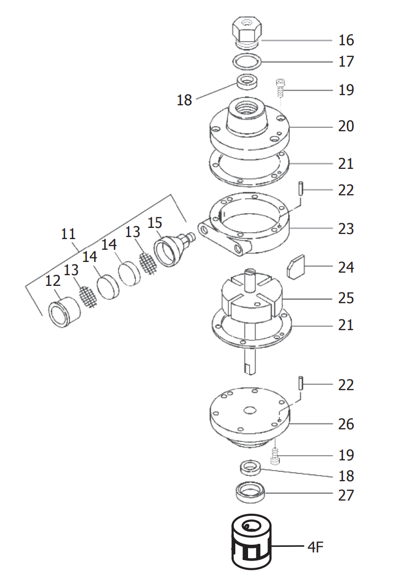Binks 31-437-K Air Motor With Coupling