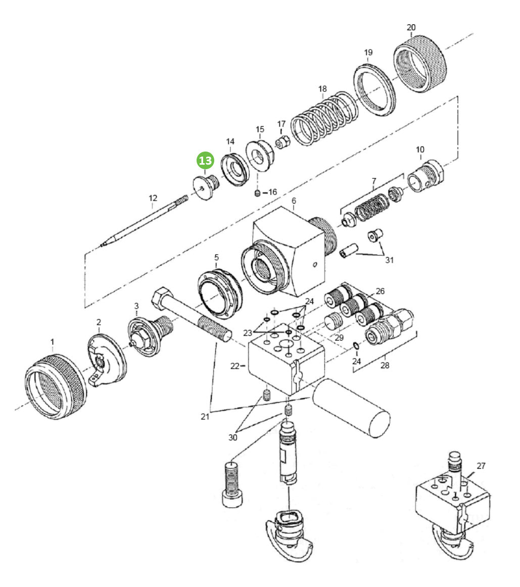 Binks T-AGB-101 Piston Flange