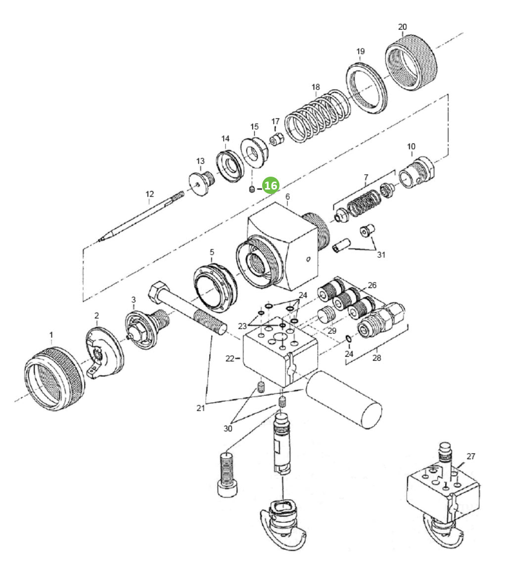 Binks T-AGB-104-K5 Set Screw Kit of 5