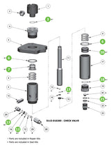Binks 0115-010303 FX12PU Seal Kit (PTFE/UHMWPE)