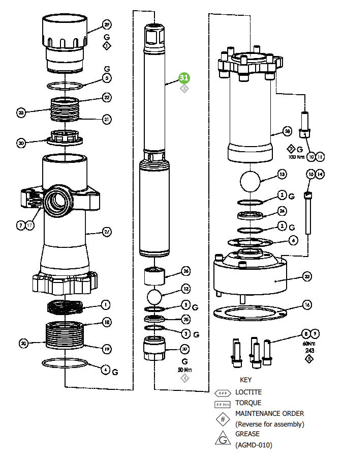 Binks 193477 Pump Shaft, Ceramic