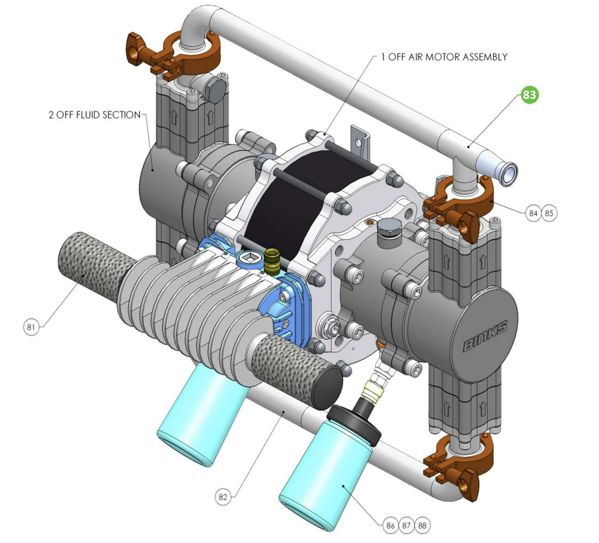 Binks 192846 Outlet Manifold