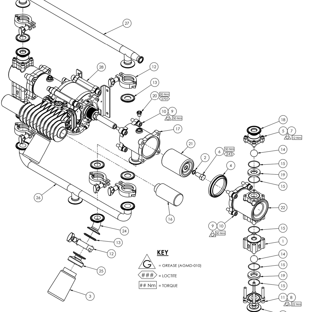 Binks Maple 15 AFP Pump Hex Head Screw
