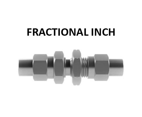 Hosco Hose and Tubing Connectors, Fractional Inch, Bulkhead Hose Splicer (Various Size Options)