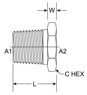 MP-FP Reducer Bushing, 1/4" x 1/8"