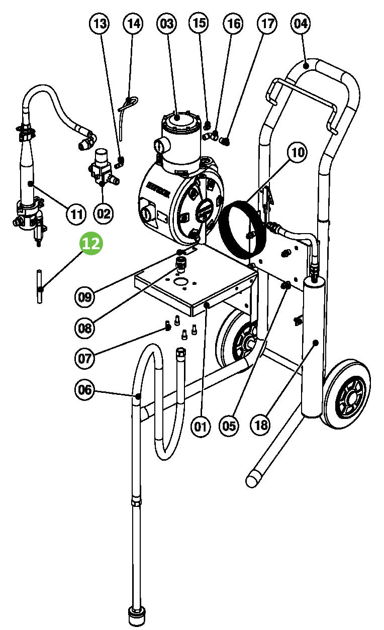 Binks 0110-009103 Ø10mm Hose