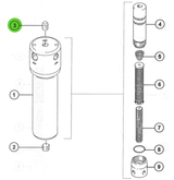 Tapón de tubo de acero inoxidable de 1/4"