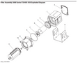 Coalescing Filter Bowl, Auto Drain, ARO-Flo 3000 Series - Total Finishing Supplies