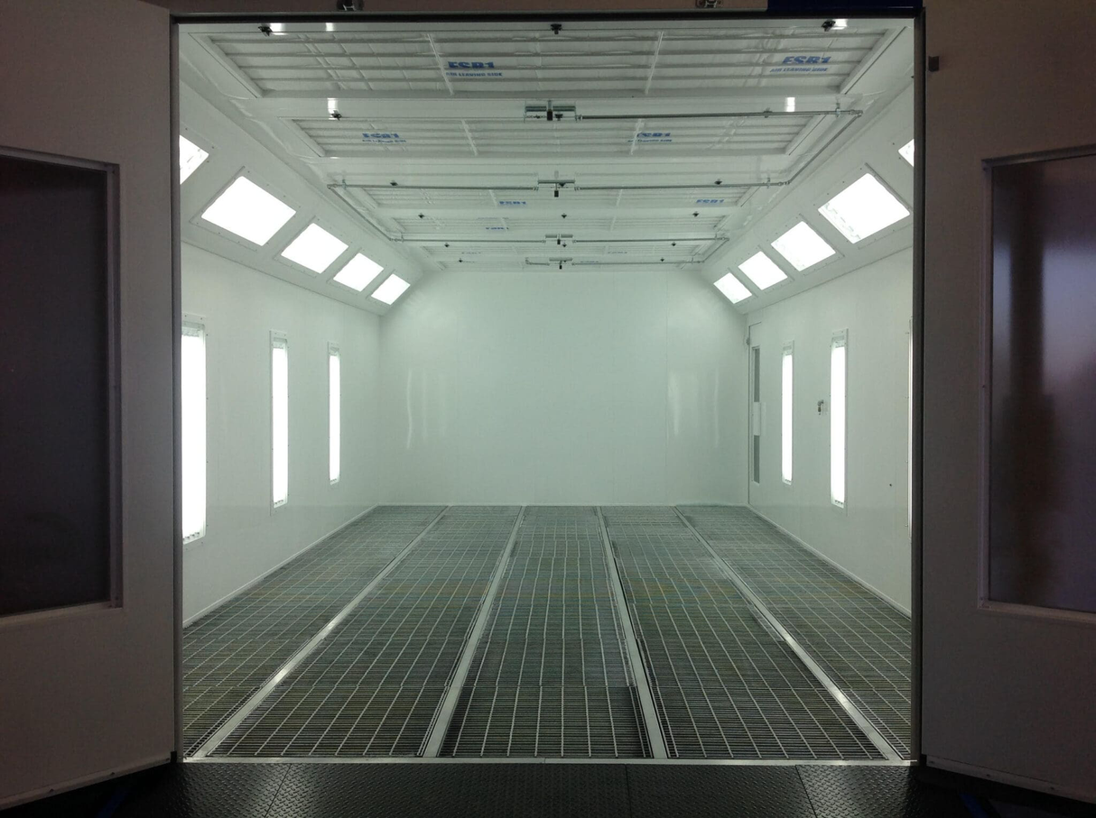 Total Finishing Automotive Full-Down Airflow Paint Spray Booth - Double Wall