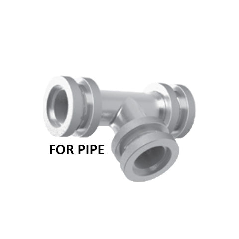 Hosco Stainless Steel Fittings and Adaptors, Prefis™ Connectors for Pipe, Union Tee