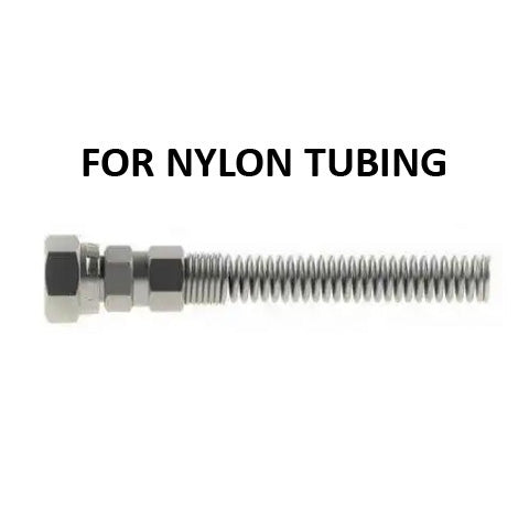 Hosco Hose and Tubing Connectors, Spring Guard Straight, For Nylon Tub