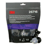 3M™ 26716 Atomizing Head Refill Kit, 1.6 mm Size, Purple, Use With: 3M™ 26832 HVLP Gravity Spray Gun