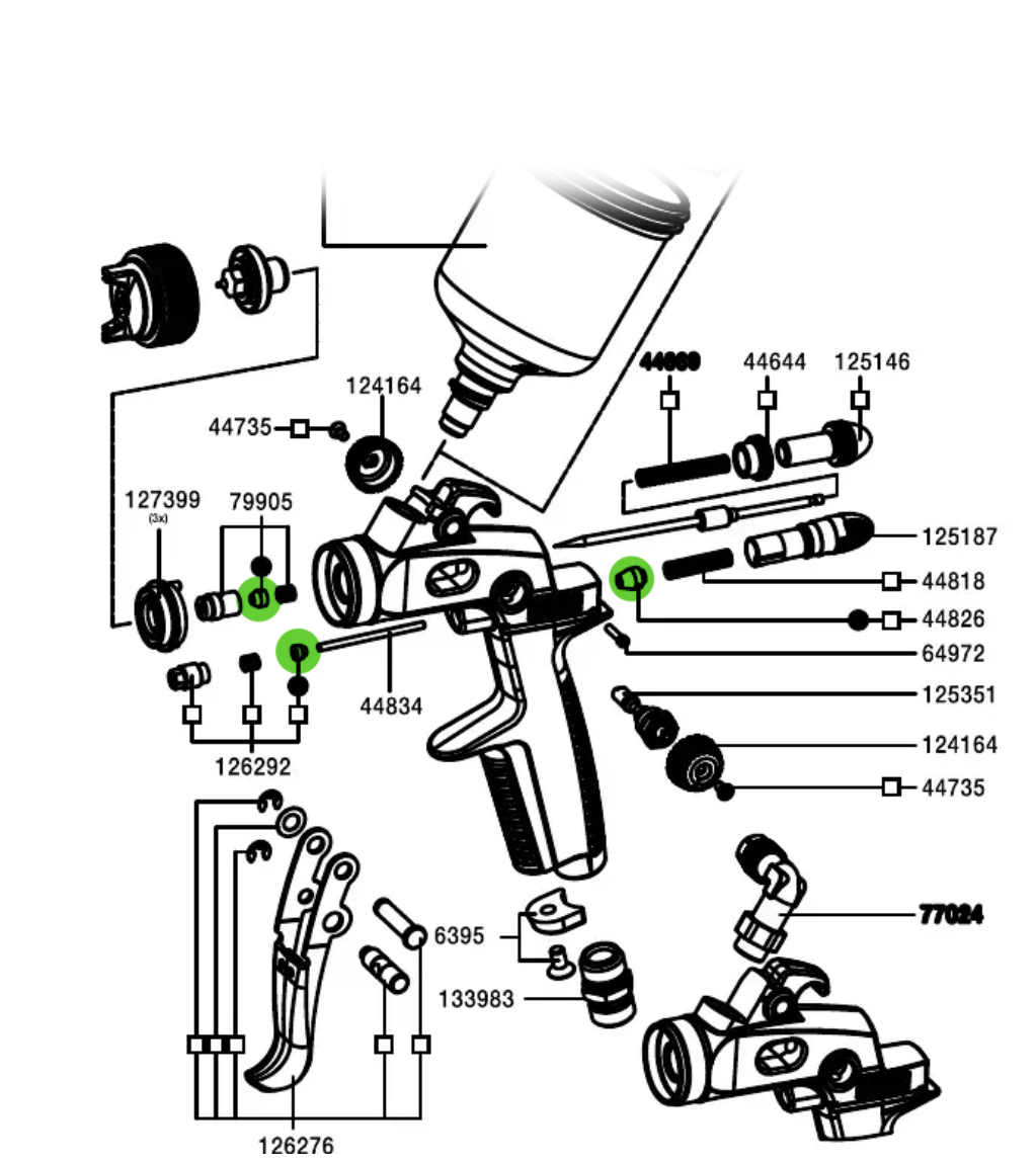 SATAminijet Packing Set
