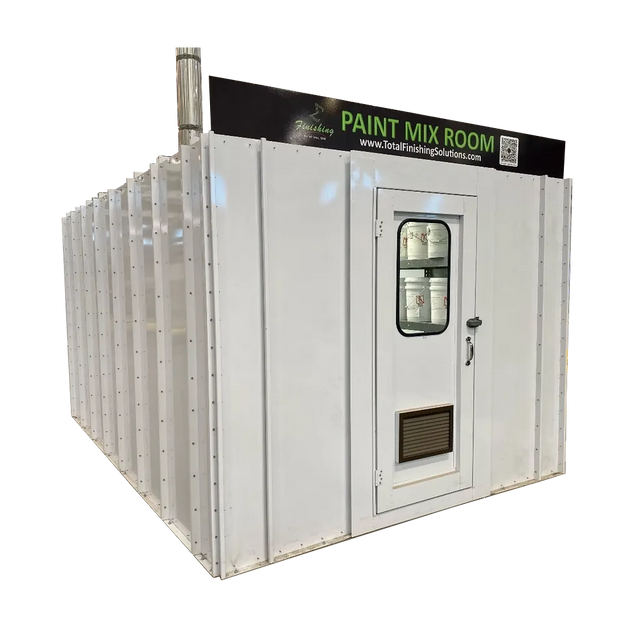 Industrial Paint Mixing Room 10' Wide x 9' High x 15' Deep Interior (TF10915 Series) - Total Finishing Supplies