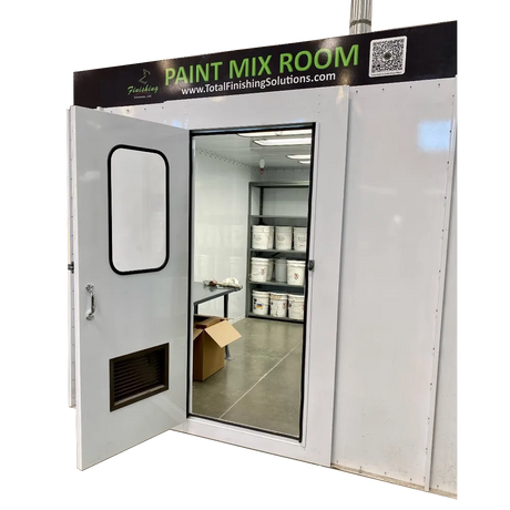 Industrial Paint Mixing Room 10' Wide x 9' High x 15' Deep Interior (TF10915 Series) - Total Finishing Supplies