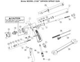 Kit de reparación de pistola Binks 2100/2001