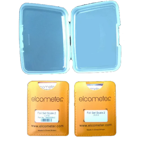 Elcometer Scale 8 Certified Precision Oversize (75 X 50mm) Foil Set - Total Finishing Supplies