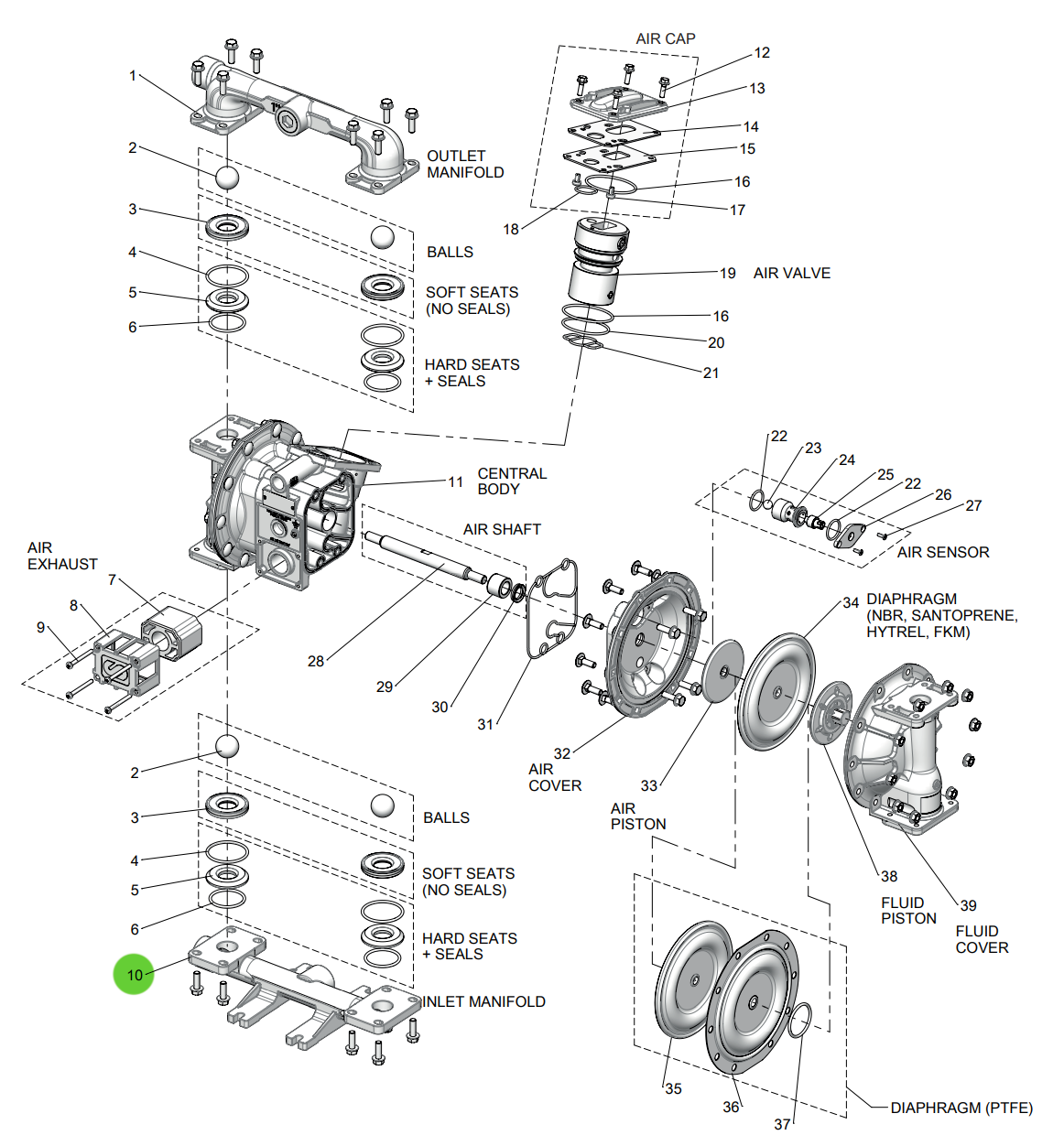 Samoa UP10R-HP-1AN Inlet Manifold