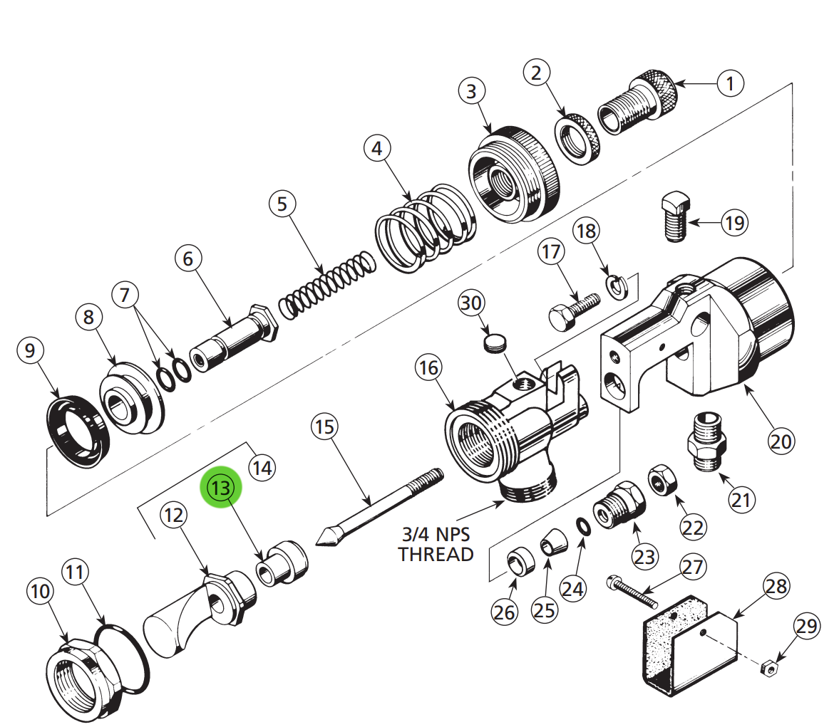 Binks 45-105 Nozzle Insert 9/32" Dia.