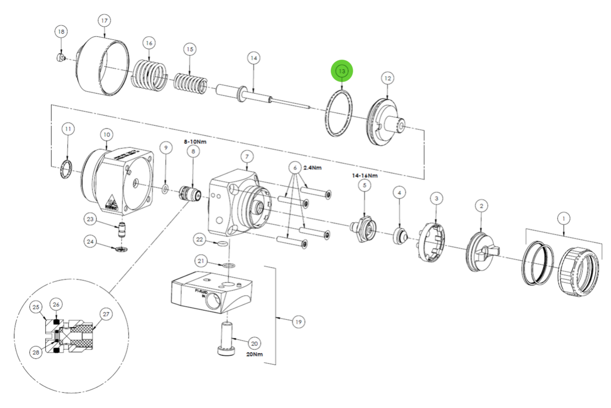 Binks SPA-45X-K2 O-Ring Kit of 2
