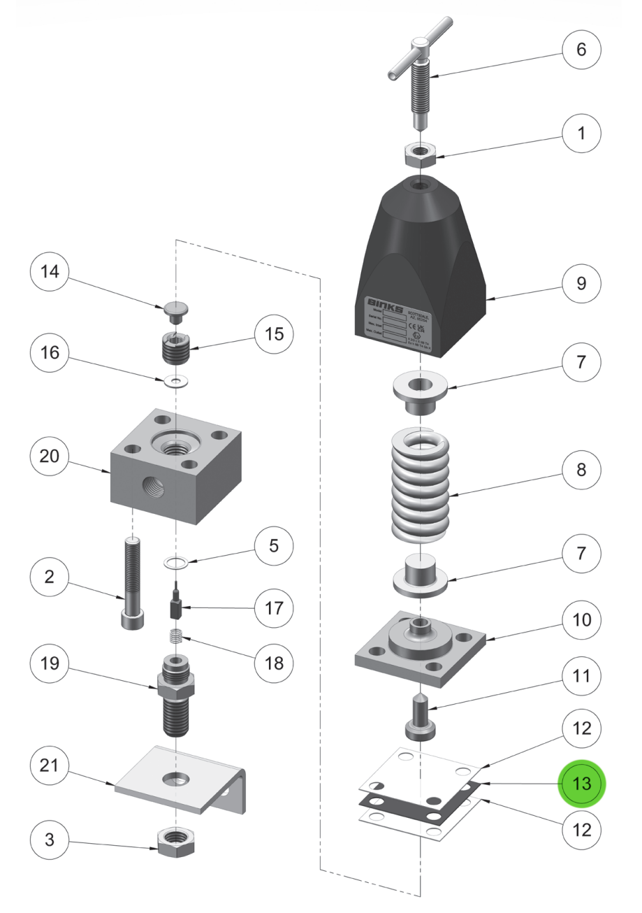 Binks 84-430 Diaphragm - Hytrel