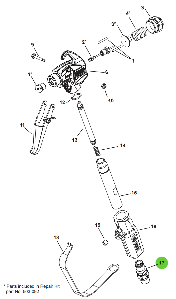 TriTech 501-035 Swivel Hose Connection