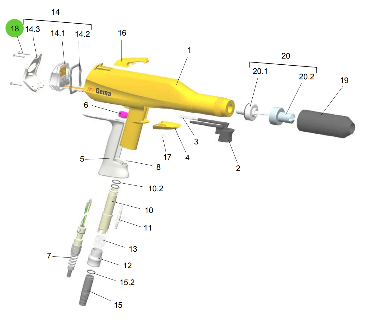 Aftermarket Gema® 1000843 GM02 PT-Screw (Non-OEM)