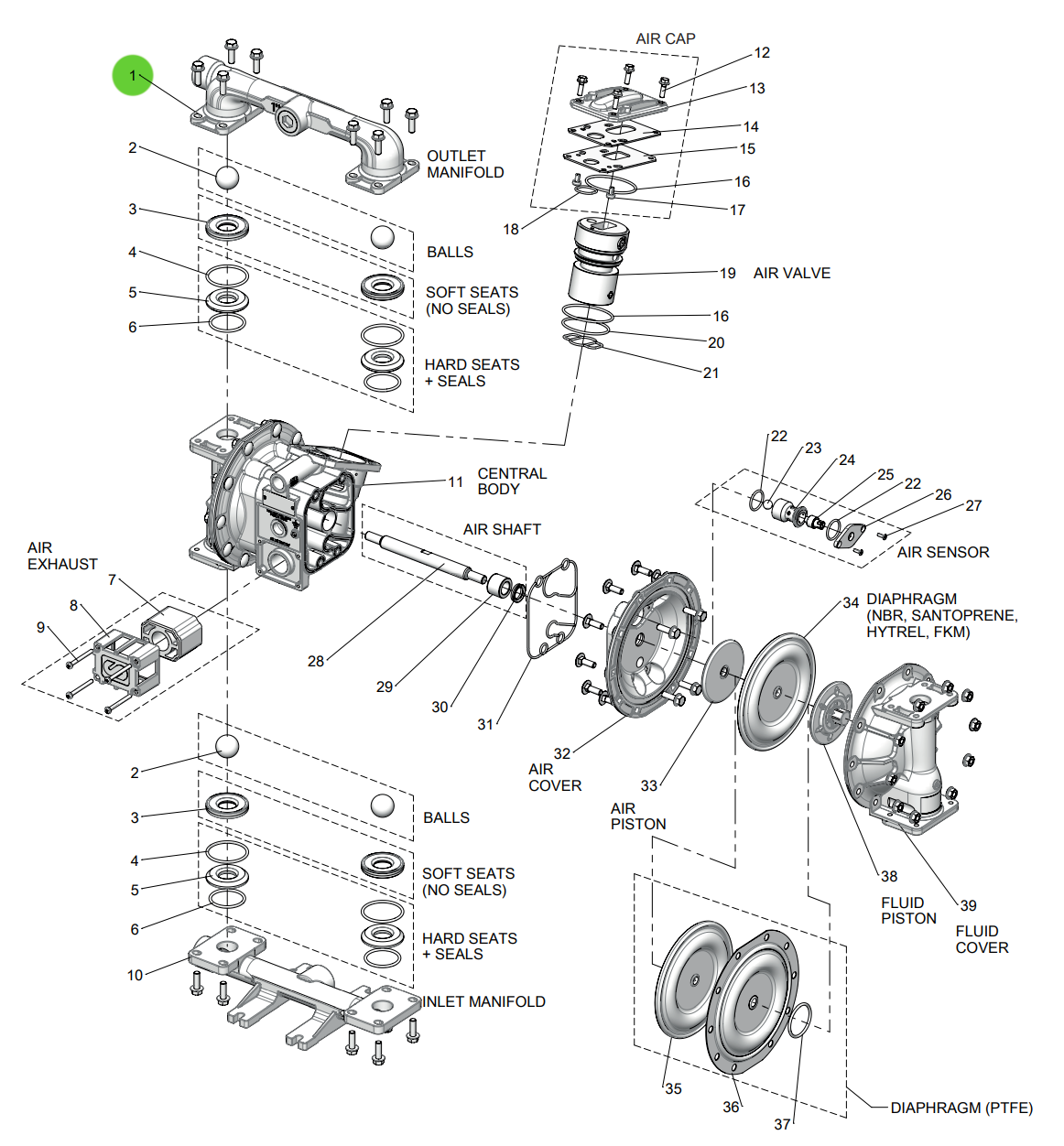 Samoa UP10R-HP-2AN Outlet Manifold