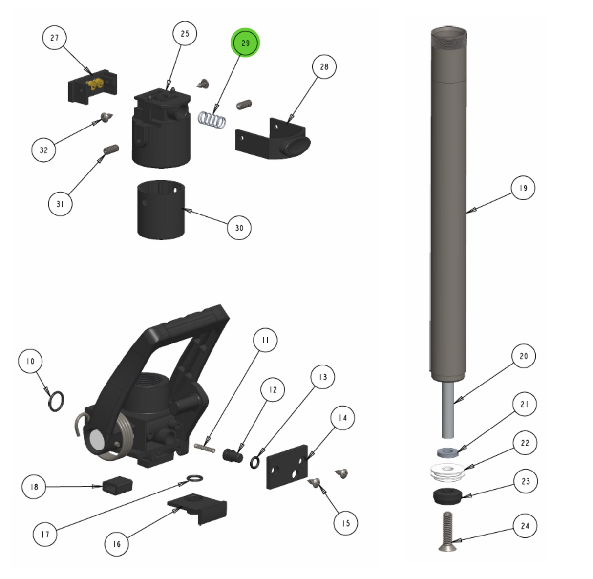 Hero BL-1032 Lock Bar Spring