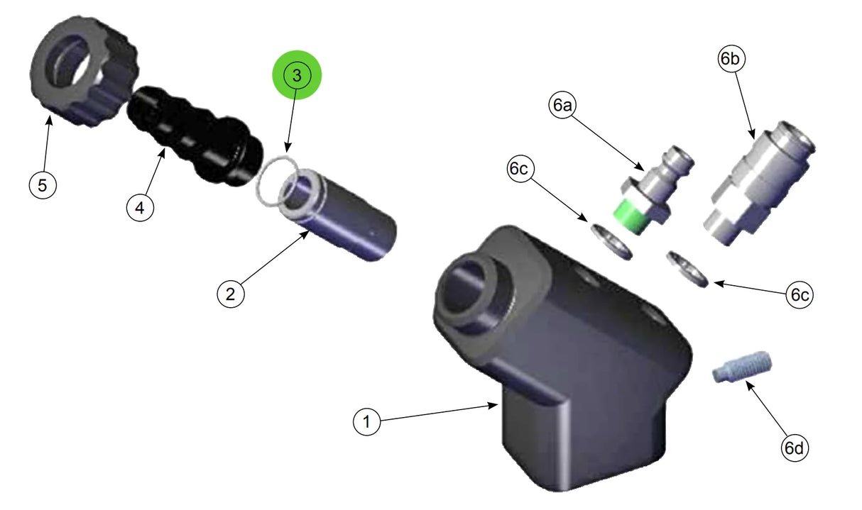 Ransburg 417223 O-Ring for Dosing Nozzle