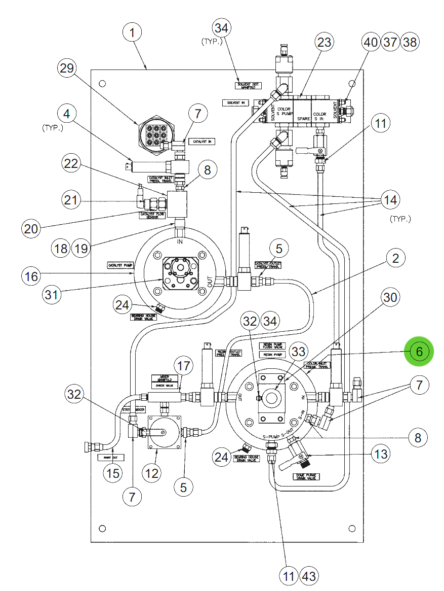 Ransburg 22-963-2 Gearpump Drive Assembly