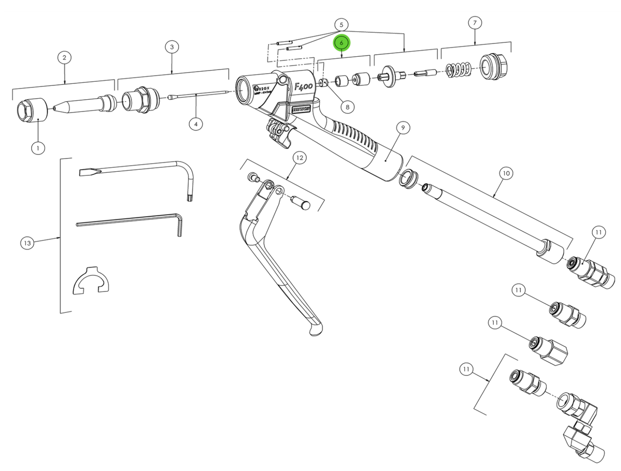 Binks FG200018 Seal Assembly Kit