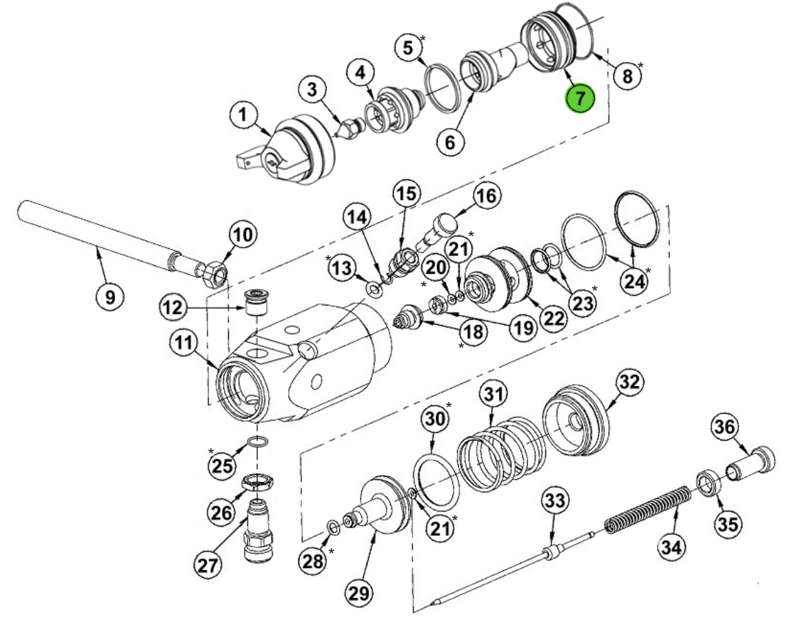 60-12C - Air Cap Adpt 100C