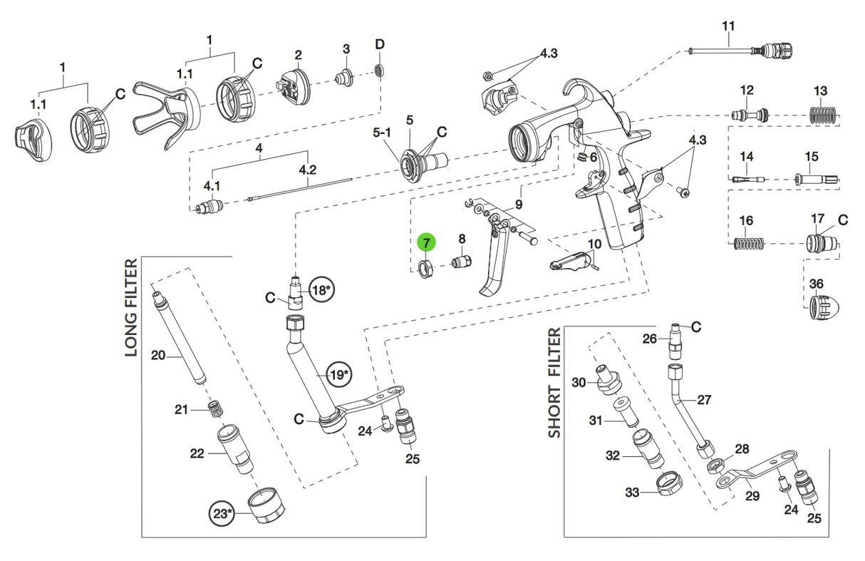 Anest Iwata 93004300 Nut; MSGS200
