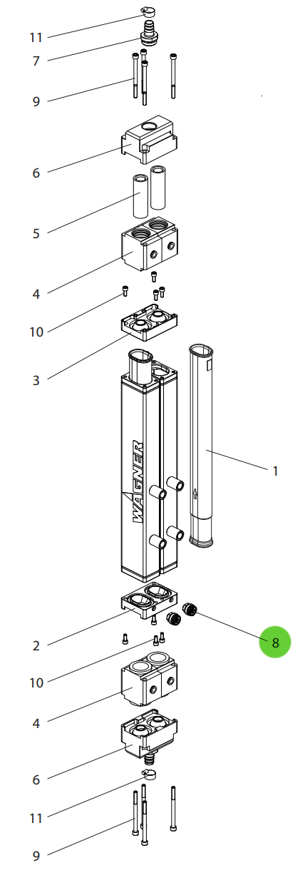 Wagner 2409407 Non-Return Valve IP 5000