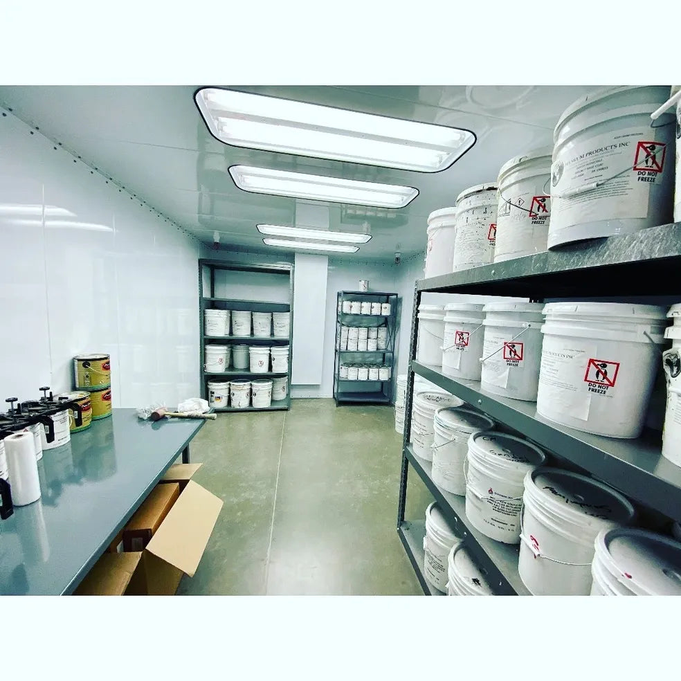 Industrial Paint Mixing Room 10' Wide x 9' High x 15' Deep Interior (TF10915 Series) - Total Finishing Supplies