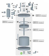 Sagola PT56418651 Air Motor Packing Set for Baltic Pumps