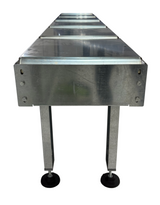 Sarmax Set Of 2 Roller Conveyor Tables; In Feed & Out Feed (1.5 x 8.2 Ft.)