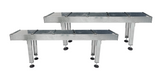 Sarmax Set Of 2 Roller Conveyor Tables; In Feed & Out Feed (1.5 x 8.2 Ft.)