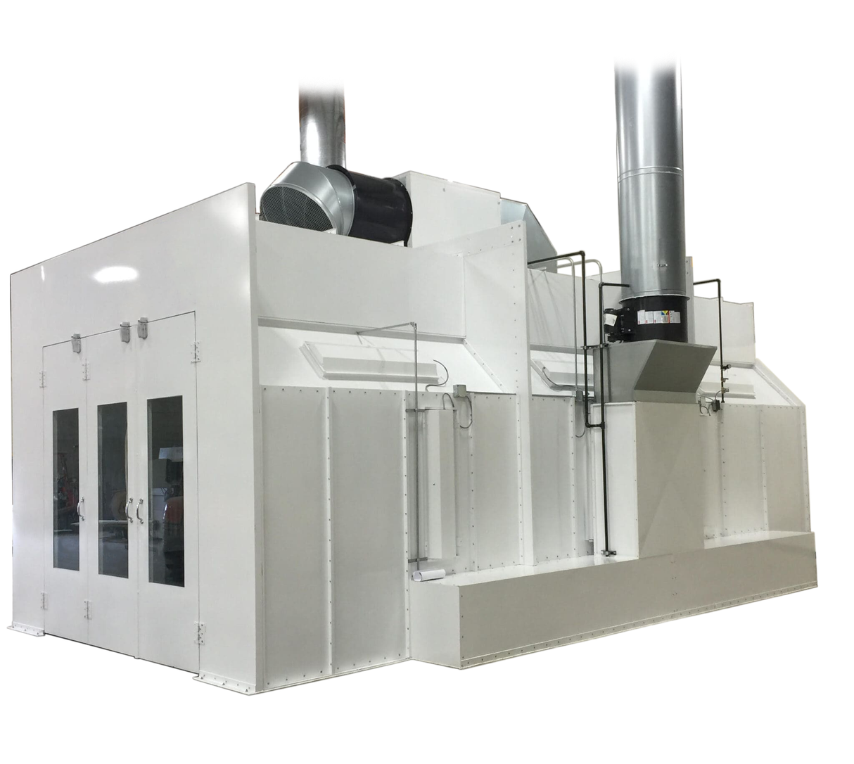 Total Finishing Automotive Side-Down Airflow Paint Spray Booth - Single Wall