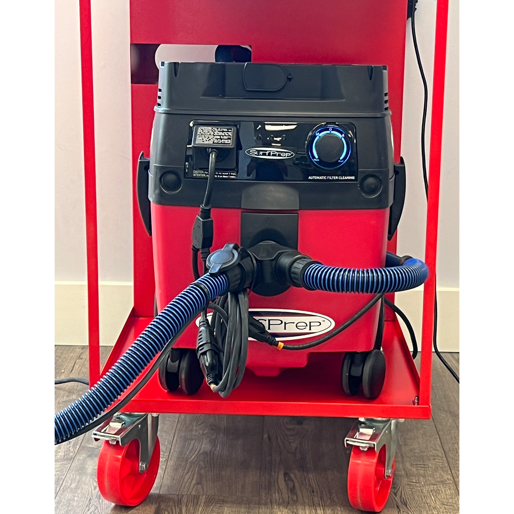vacuum system for portable sanding table from surfprep