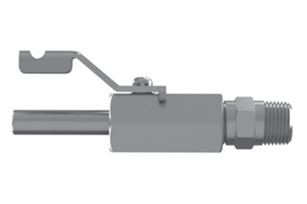 Hosco SSBV Series Ball Valve, Common Configurations, Tube Stub x Straight or Tapered Thread (Various Size Options)