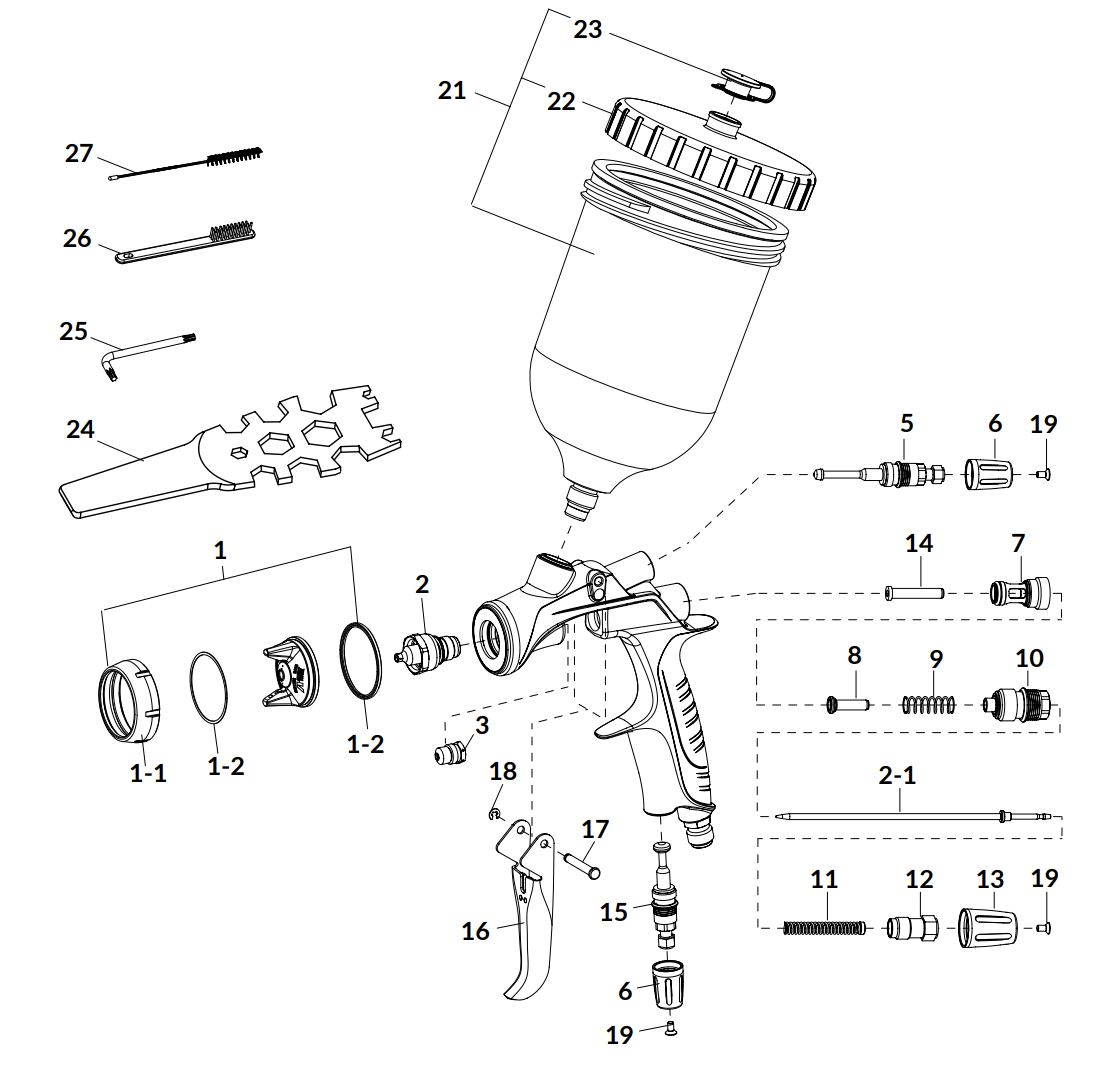 Anest Iwata 93008420 Pattern Adjusting Set