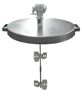 55 Gallon Drum Agitator With Stainless Steel Cover