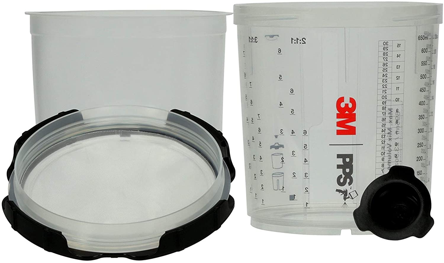 3M 16028 - PPS Lids & Liners, 3 oz Size, Full Diameter 200 Micron